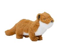 Ancol Heritage Walter Weasel Midi Dog Toy 33cm - Squeaking Plush Cuddly Toy with Multi Texture Design - Comfort Toy for Gentle Play