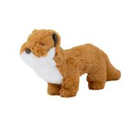 Ancol Heritage Walter Weasel Midi Dog Toy 33cm - Squeaking Plush Cuddly Toy with Multi Texture Design - Comfort Toy for Gentle Play