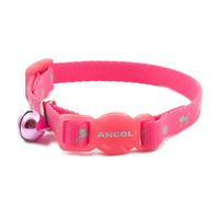 Ancol Hi-Vis Safety Kitten Collar, Neon Pink