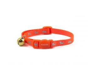 Ancol Hi Viz Cat Collar - Orange - One Size