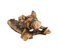 Ancol Huge Hog No Squeak Plush Dog Toy, clear