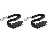 Ancol ISOfix Dog Car Seat Belt Soft Durable Secure Fit Lightweight Adjustable Buckle Universal Pet Puppy Vehicle Safety Restraint Harness - 60cm (Pack of 2)