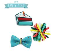 ANCOL It's Pawty Time Collar Accessories for Pets | Color: Blue