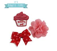 ANCOL It's Pawty Time Collar Accessories for Pets | Color: Pink