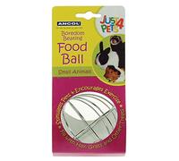 Ancol Just 4 Pets Food Holder Ball Toy, clear