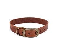 Heritage Latigo Leather Collar Chestnut 16mm X20-26cm Sz 1