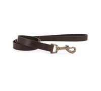 Ancol Latigo Leather Dog Lead Havana - Pet Training Accessory with Antique Gold Fixings Strong Resilient Material - 1.3m x 19mm