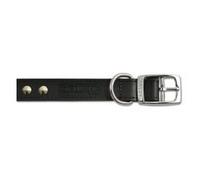 Ancol Leather Collar Studded Black 22"