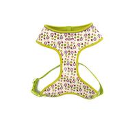 Ancol Lime Flowers Dog Harness Nylon Straps Adjustable Buckles Comfortable Breathable Soft Padded Pet Training Accessory - Large - 53-74cm