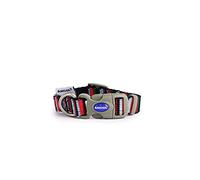 Candy Stripe Made From Dog Collar - Navy / 20 - 30cm Neck