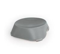 Ancol Made From Round Shallow Pet Bowl in Grey Dishwasher Safe Hygienic Lightweight Durable Non-Slip Bottom Indoor Portable Dog Puppy Feeding Dish