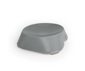 Ancol Made From Round Shallow Pet Bowl in Grey Dishwasher Safe Hygienic Lightweight Durable Non-Slip Bottom Indoor Portable Dog Puppy Feeding Dish
