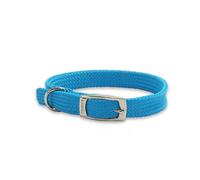 Ancol Made From Softweave Dog Collar in Blue - Soft Touch Comfortable Buckle Pet Leash - Puppy Neckband Accessory - Size 2