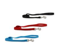 Ancol Made From Softweave Dog Lead in Black - Comfortable 100% Recycled Softweave Pet Accessory - Puppy Walking Leash - 1m x 10mm