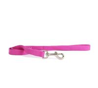 Ancol Made From Softweave Dog Lead in Pink - Comfortable 100% Recycled Softweave Pet Accessory - Puppy Walking Leash - 1m x 19mm