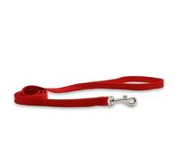 Ancol Made From Softweave Dog Lead in Red - Comfortable 100% Recycled Softweave Pet Accessory - Puppy Walking Leash - 1m x 10mm