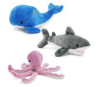 Ancol Made From Mini Shark Octopus and Oshi Dog Toy - One Size