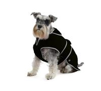 Ancol Stormguard Fleece Lined Dog Coat and Chest Protector - Black - Large