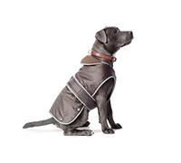 Ancol Muddy Paws All Weather Stormguard Dog Puppy Coat Chocolate - Waterproof Pet Jacket - Fleece Lining and Chest Protector - Elasticated Neck & Leg Straps - 25 cm Length up to 43 cm Girth - XS