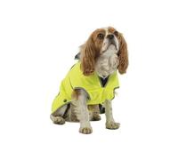 Ancol Muddy Paws All Weather Stormguard Dog Puppy Coat Hi Vis - Waterproof Pet Jacket with Fleece Lining and Chest Protector - Elasticated Neck and Leg Straps - 50 cm Length up to 79 cm Girth - Large
