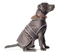Ancol Stormguard Fleece Lined Dog Coat and Chest Protector - Choc - Large
