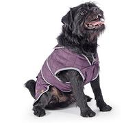 Ancol Muddy Paws Stormguard Dog Coat in Pink - Waterproof Elastic Neck Reflective Edging Winter Outfit Pet Sweater - S / M