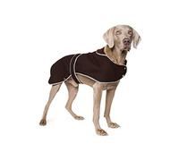 Ancol Muddy Paws Timberwolf Extreme Wax Dog Coat for Dog Cold Weather Protection Waterproof Reflective Design Warm Lining Brown Pet Puppy Apparel - XXL