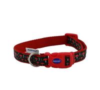 Ancol Mushroom Patterned Strong Hardwearing Nylon Adjustable Dog Collar To Fit Neck 30-50 cm Size 2-5