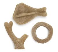 Ancol Natural Wood Fibre Chew With Tasty Meat Scent To Strengthen Teeth Mix Pack of 3 Designs