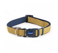 Ancol Nylon Fashion Collar Geometric Mustard Adjustable 45-70cm