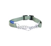 Ancol Nylon and Chain Dog Collar, Size 1-2, 25-35cm