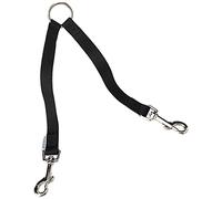 Ancol Nylon Coupler Dog Lead - Black - 30cm