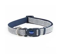 Ancol Nylon Fashion Collar Geometric Grey Adjustable 45-70 cm