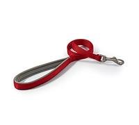 Ancol Viva Soft Touch Padded Snap Dog Lead - Red - Neoprene Handle Weatherproof Durable Puppy Walking Accessory - 1m x 19mm