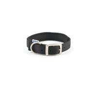 Ancol Nylon Padded Dog Collar - Black - Size: Large