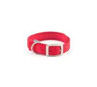 Ancol Nylon Padded Dog Collar - Red - Size: Large