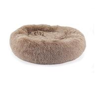 Ancol Oatmeal Super Plush Donut Dog Bed Soft Machine Washable Warm Non Slip Fluffy Pet Puppy Cushion 70Cm