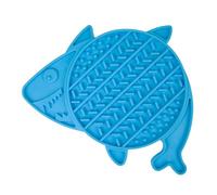 Ancol Örva Pet Shark Lick Mat - Dogs Cats Interactive Slow Feeder with Suction Cups - Boredom and Anxiety Reducer - 21cm