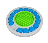 Ancol Örva Puzzle Ring Interactive Dog Toy - Boredom Buster Brain Stimulating - Smell Training Foraging Toy Features Lick Mat