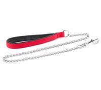 Ancol Padded Chain Nylon Dog Lead - Red - 90cm