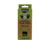 Ancol Paws For The Earth Portable Biodegradable Refill Waste Poop Bags Pet Litter Accessory 4 Rolls, Pack Of 60