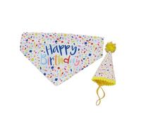 Pawty Sprinkle Hat with Bandana Set M/L Ancol Multi M/L