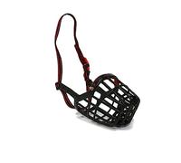 Ancol Plastic Muzzle Black/red Size 9 32x10.5cm