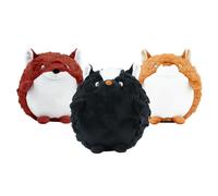Ancol Play Time For Dogs Plush Squeaky Cuddle Quilted Woodland Animals mixed pack with three styles