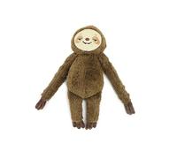 Ancol Playtime Sleepy Sloth Dog Toy - Interactive 100% Recycled Filling Puppy Squeaking Playing - Fun Adventure Games Pet Accessory