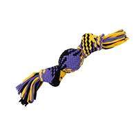 Ancol Playtime Squeaking T-Shirt Rope Ball Dog Toy - 24cm, Medium Tug Toy - Great for Chewing, Dental Health & Interactive Play