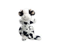 Ancol Playtime Super Long Cow Dog Toy - Interactive Various Textures Puppy Squeaking Playing - Fun Adventure Games Pet Accessory