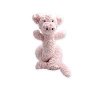 Ancol Playtime Super Long Pig Dog Toy Soft Plush Interactive Fun Lightweight Squeaky Stuffed Cuddling Playing Washable Pet Puppy Toy for All Breeds