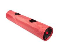 Ancol Polka Dot Cat Tunnel Red Play Toy with Crinkle Material - Collapsible Design for Fun and Exercise
