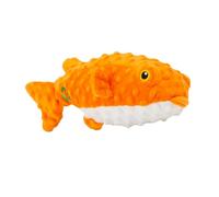 Ancol Made From Puffer Fish Dog Plush Toy - Stuffed Funny Entertaining Pet Game - Puppy Interactive Game with Squeaker